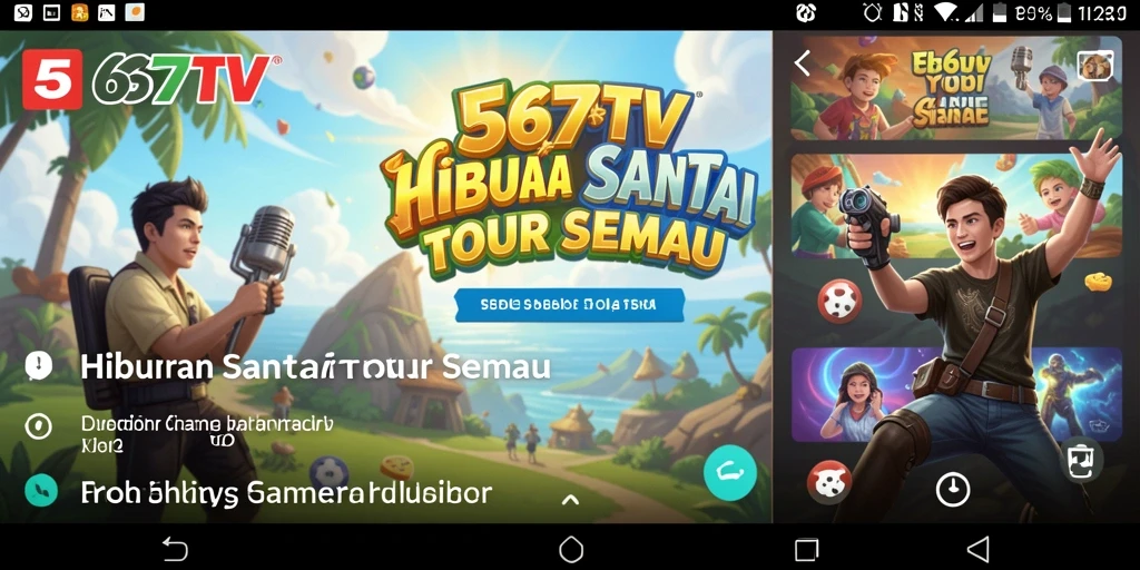 Tampilan menarik dari gameplay Casual 567TV yang menghibur.
