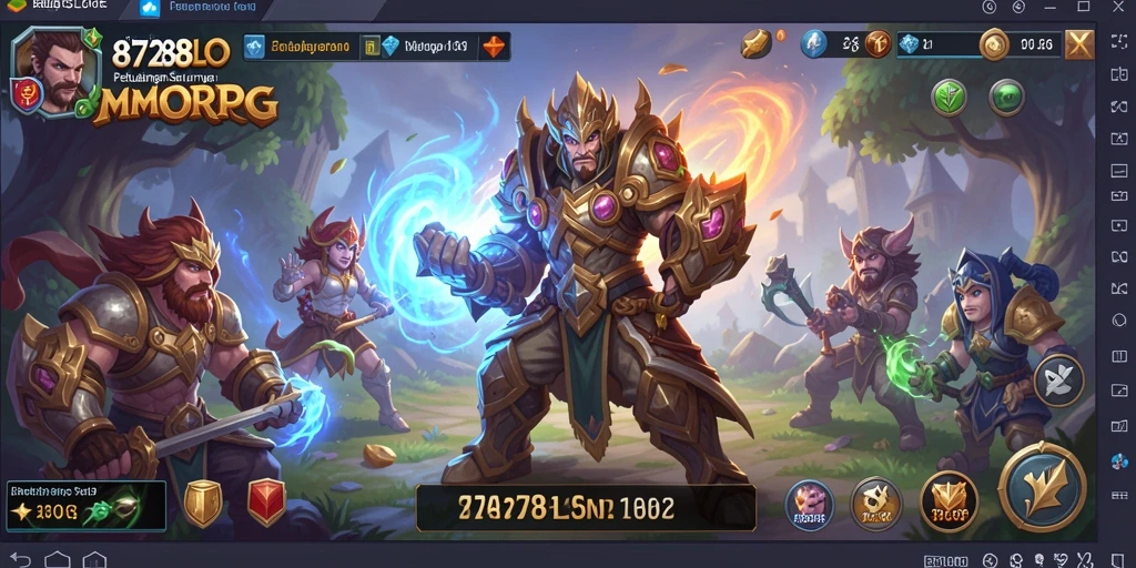 Tampilan seru dari gameplay MMORPG di 8728SLOTS.