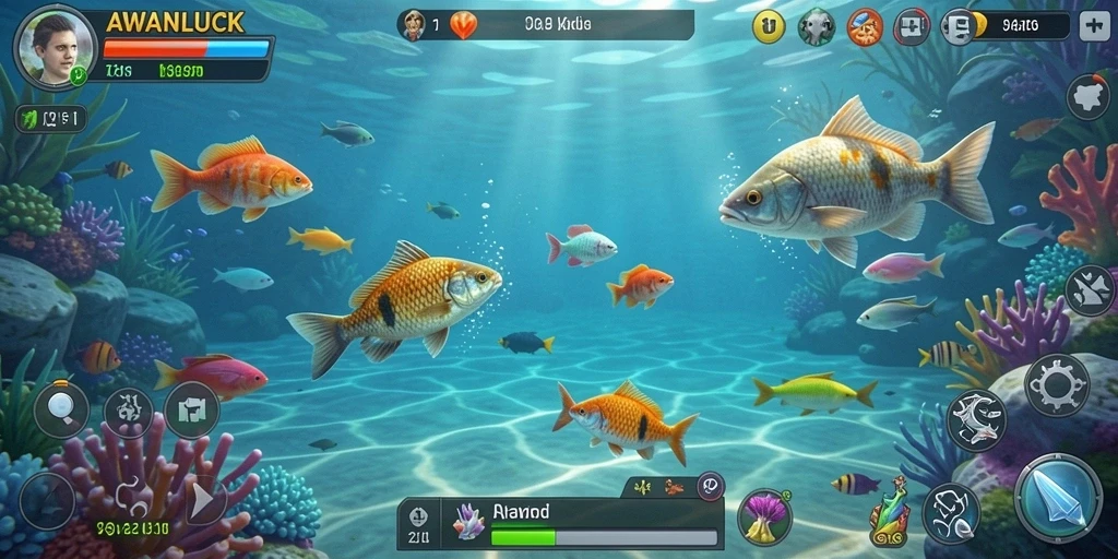 Gameplay menarik dari AWANLUCK yang menampilkan momen memancing.