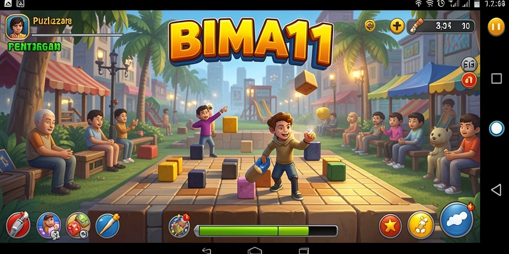 Tampilan gameplay BIMA11 yang menantang dan interaktif.