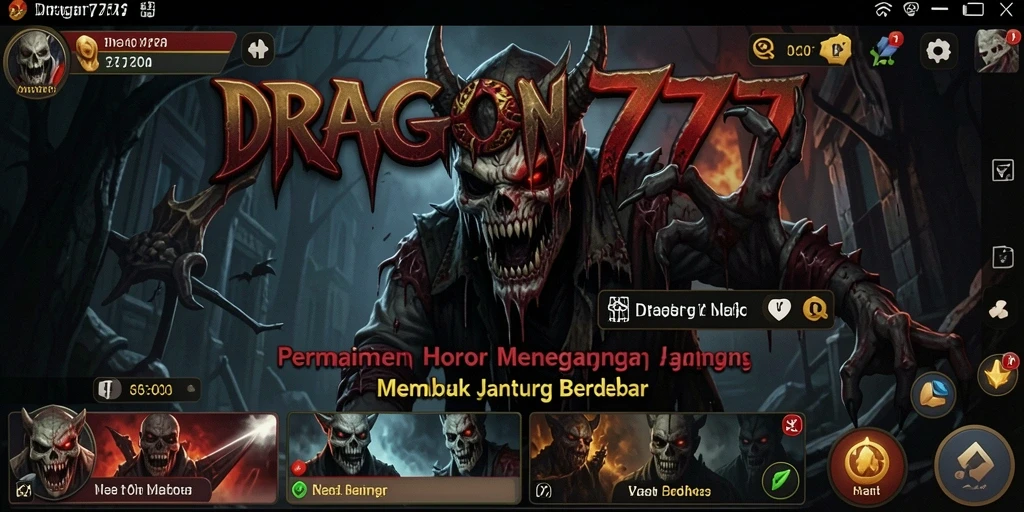 Screenshot DRAGON777 menampilkan aksi menegangkan di dunia horor.