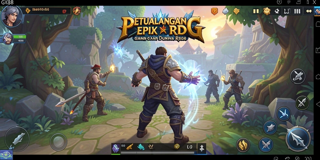 Tampilan gameplay GX88 yang mendebarkan dan penuh aksi.
