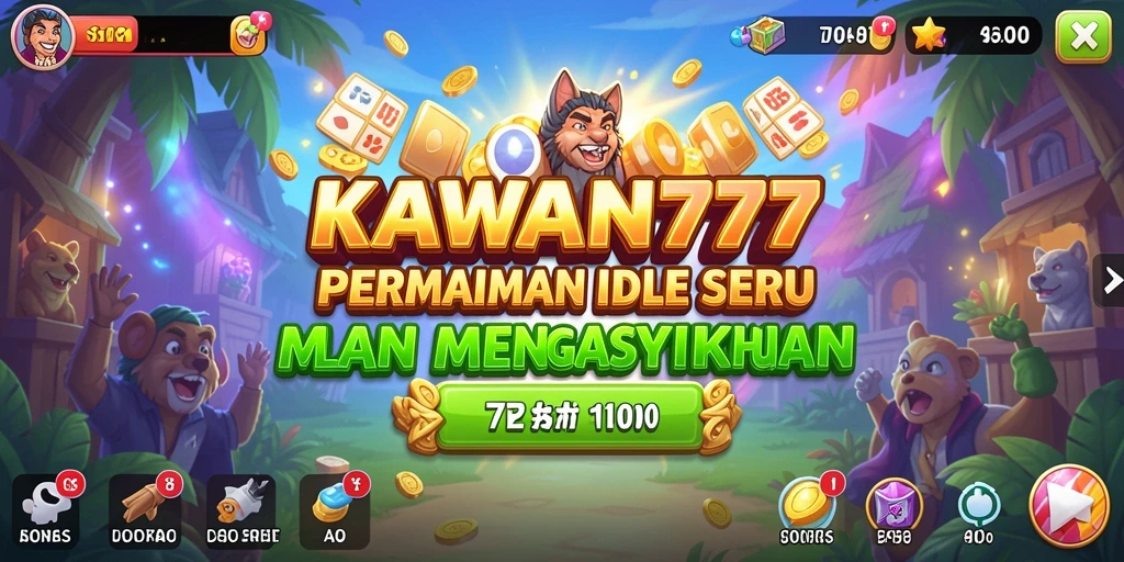 Screenshot utama KAWAN777 menampilkan gameplay Idle yang menarik.