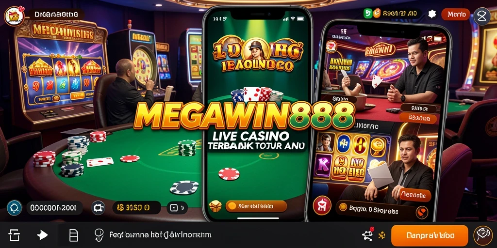 Gameplay Live Casino MEGAWIN888 yang mendebarkan dan interaktif.