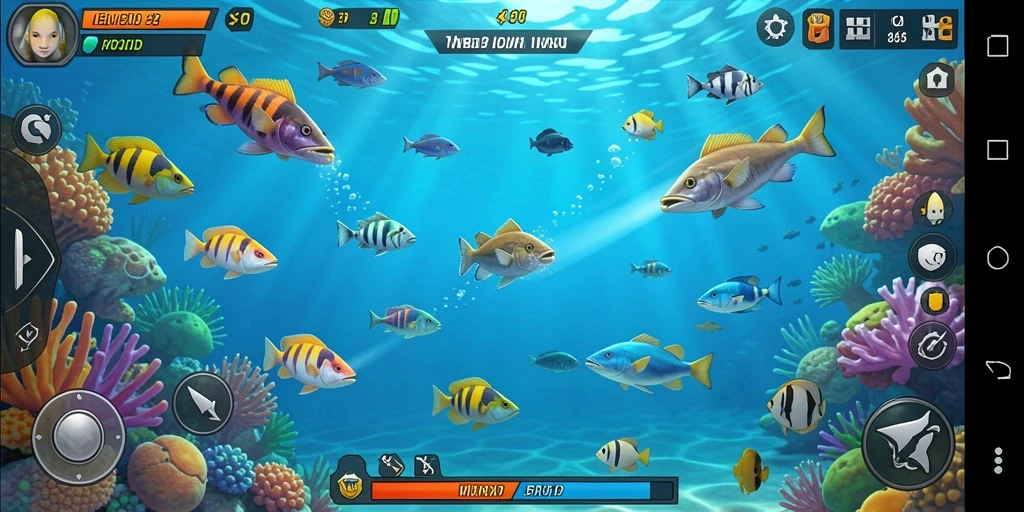 Tangkapan layar MPOID menampilkan aksi seru menangkap ikan.