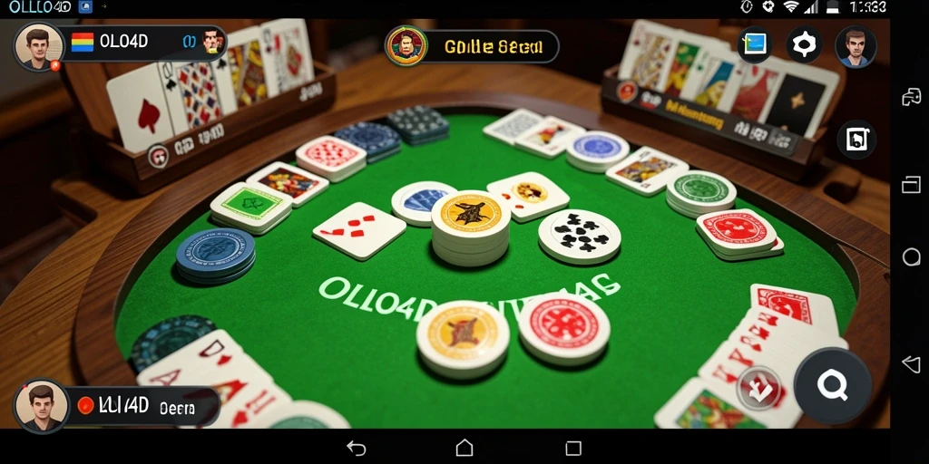 Screenshot gameplay OLLO4D menampilkan keseruan bermain Gaple.