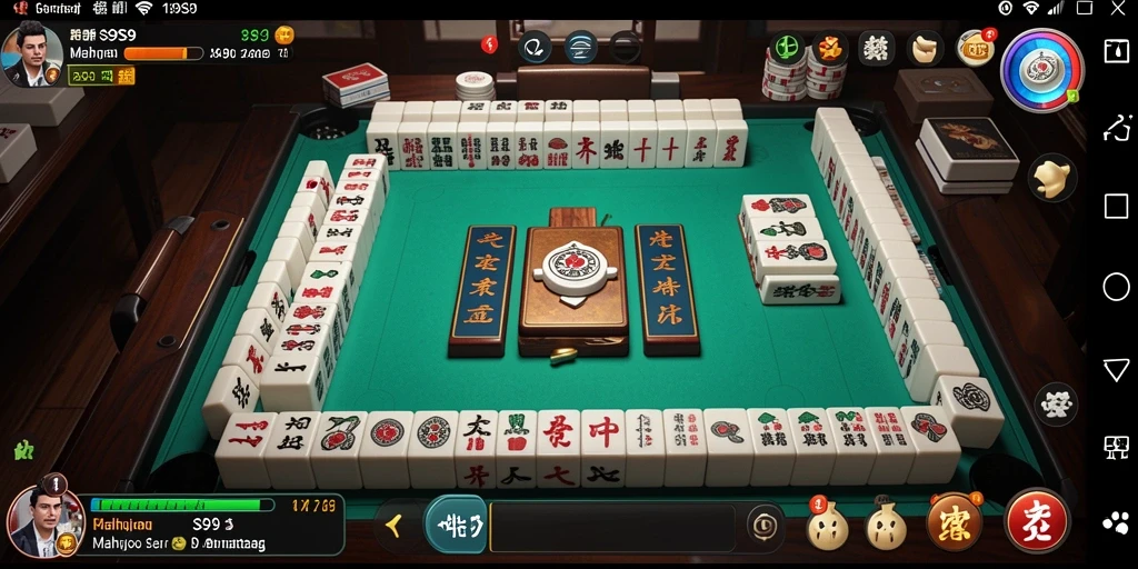 Tangkapan layar permainan Mahjong S9S9 yang menampilkan aksi seru.